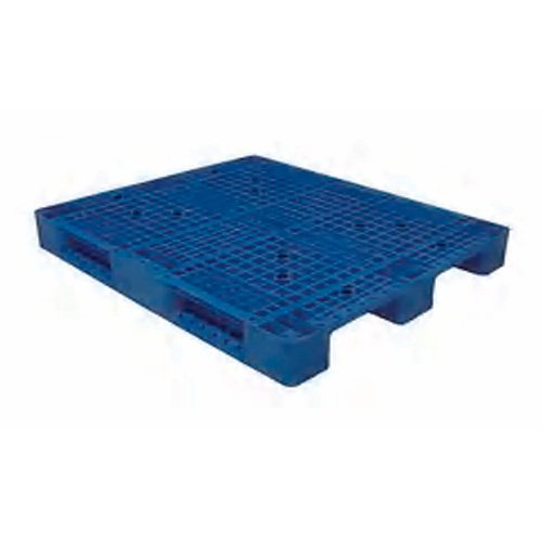Blue vented plastic pallet