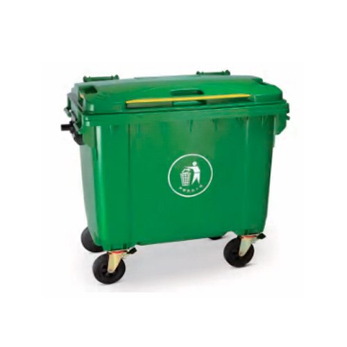 Green plastic waste and composting bin